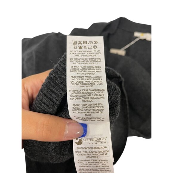 Boden Womens Sweater Dress UK 12 US 8 Gray Knit Belted Midi Vneck D0357 NWT - Picture 8 of 13